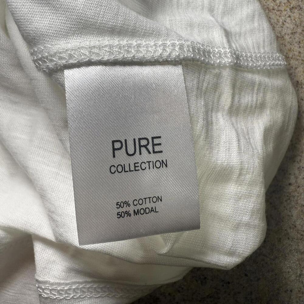 New with tags Pure Collection white V neck tee. - Picture 5 of 5